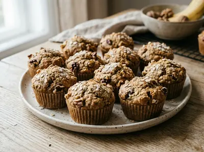 Banánové muffiny s ořechy