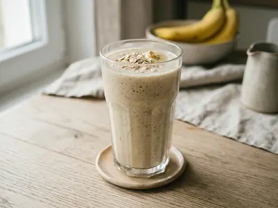 Banánové smoothie s ovesnými vločkami