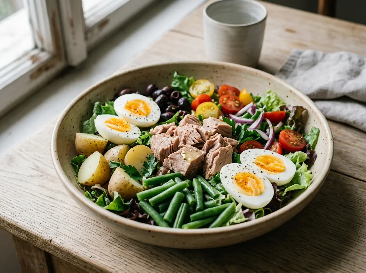 Nicoise bowl s tuňákem a vejcem