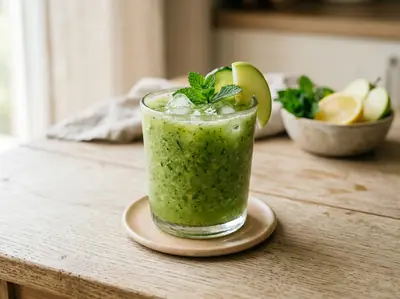Osvěžující okurkové smoothie s jablkem