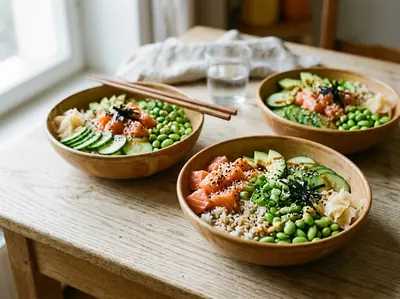 Poke bowl s lososem
