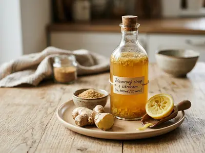 Zázvorový sirup s citronem