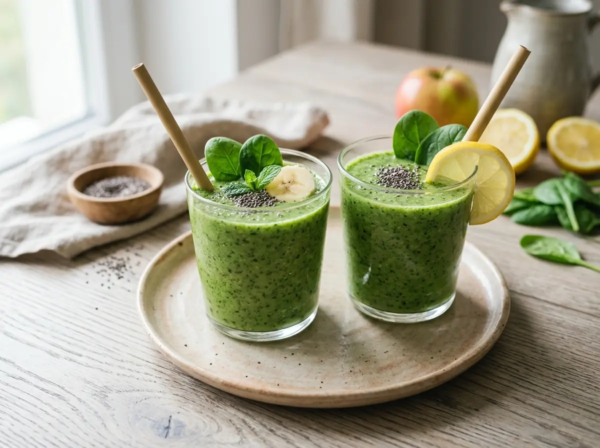 Zelené smoothie se špenátem